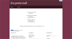 Desktop Screenshot of fivepointsmall.com